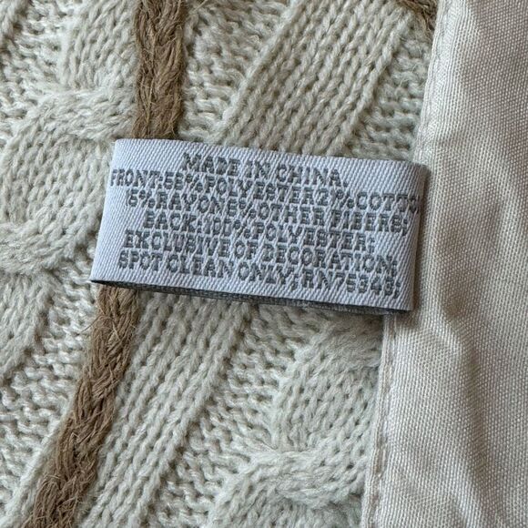 Shabby Chic Table Runner Pumpkins Appliqués & Vines Leaves Cotton 16” x 48” NWT - Picture 9 of 11